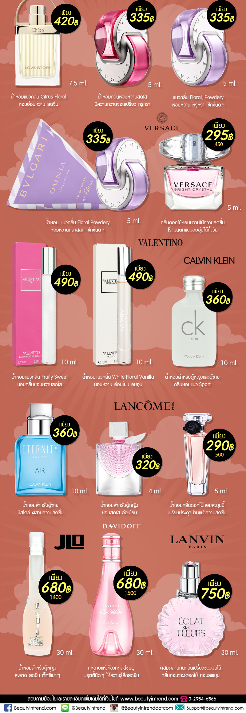 Travel size Perfume ( วันนี้ 7 ม.ค 63 )