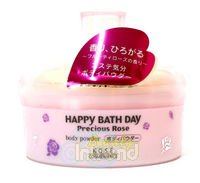 เครื่องสำอางค์ Kose Happy Bath Day Precious Rose Body Powder